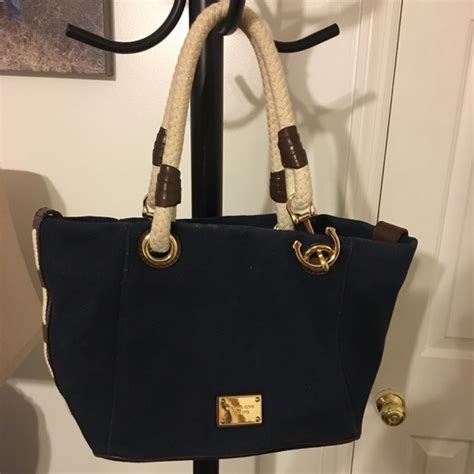 michael kors nautical handbag|michael kors navy shoulder purse.